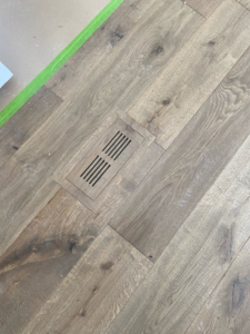 PurParket floor vent installed